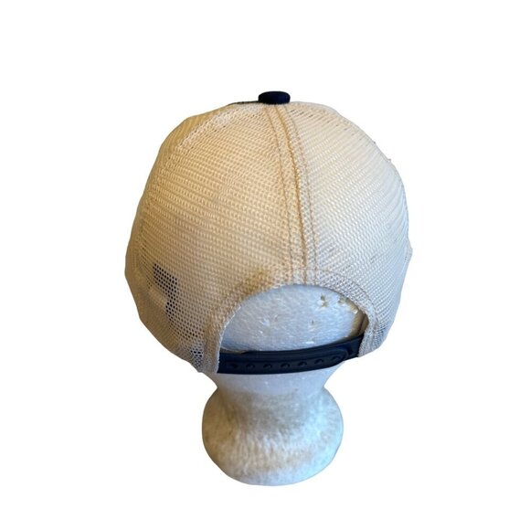 Fat Dans Navy & Beige Trucker Hat With Mesh Back - Picture 3 of 5